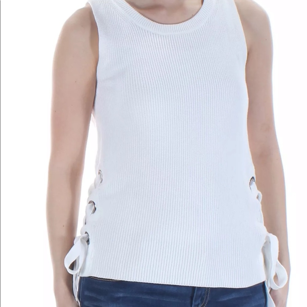 1.State sweater tank with ties